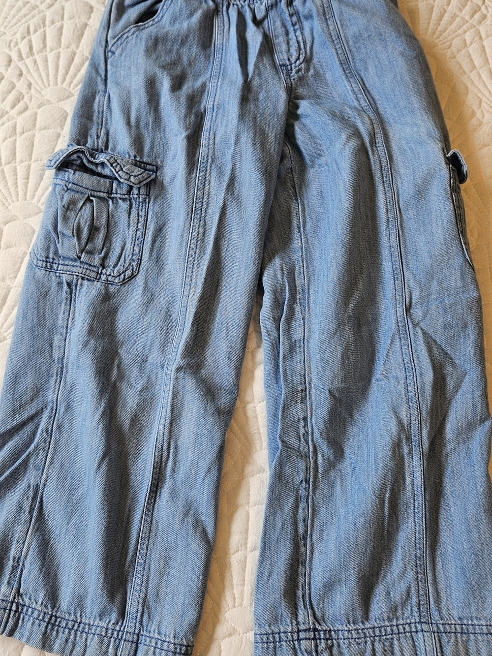Cat & Jack Light Blue Cargo-Style Kids Jeans